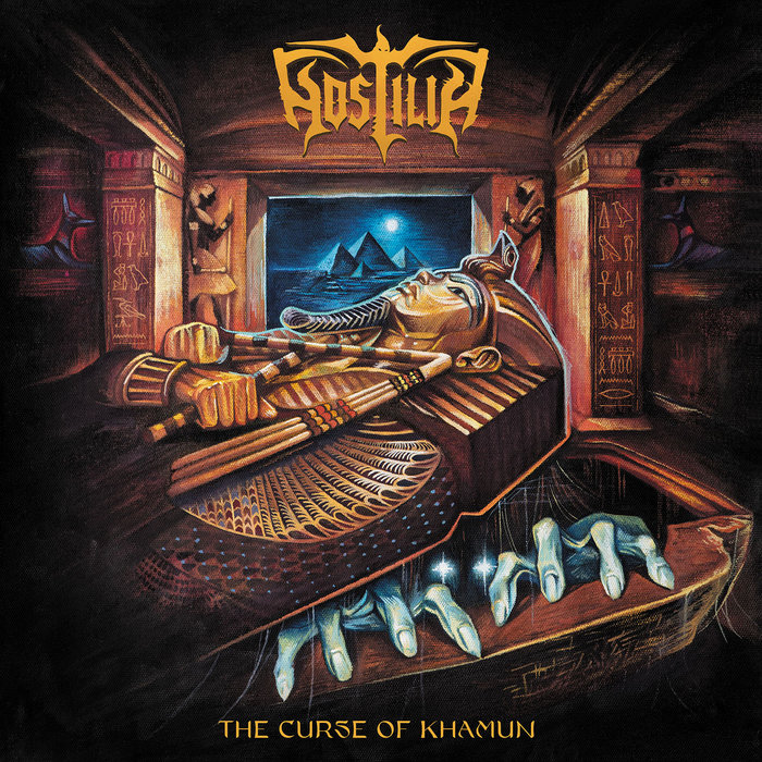 Hostilia – The Curse of Khamun album cover