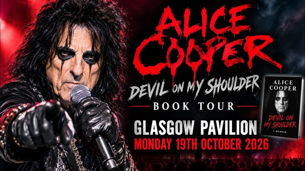 Alice Cooper – still from the talk in Glasgow