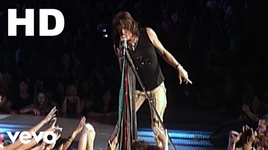 Aerosmith in an official video