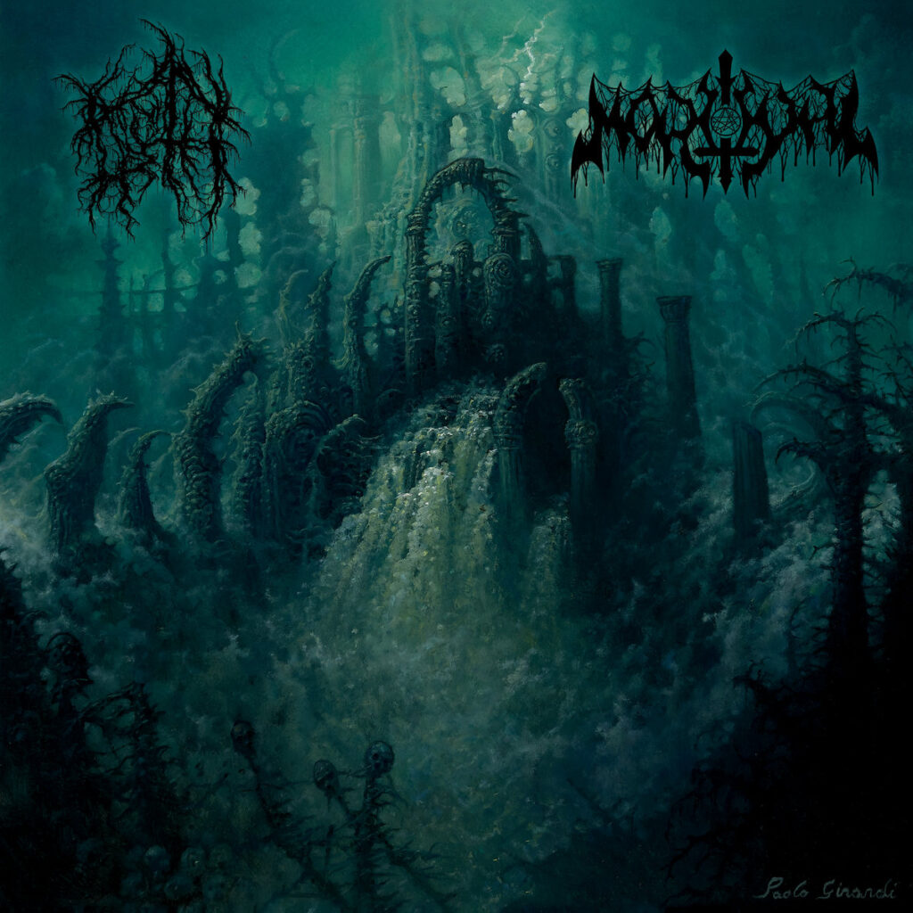 Noroth / Mortual – cover of the split