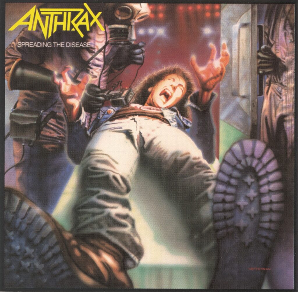 Cover of the Anthrax album Spreading the Disease