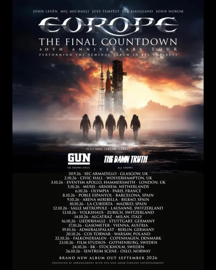 Europe - Tour 2026
