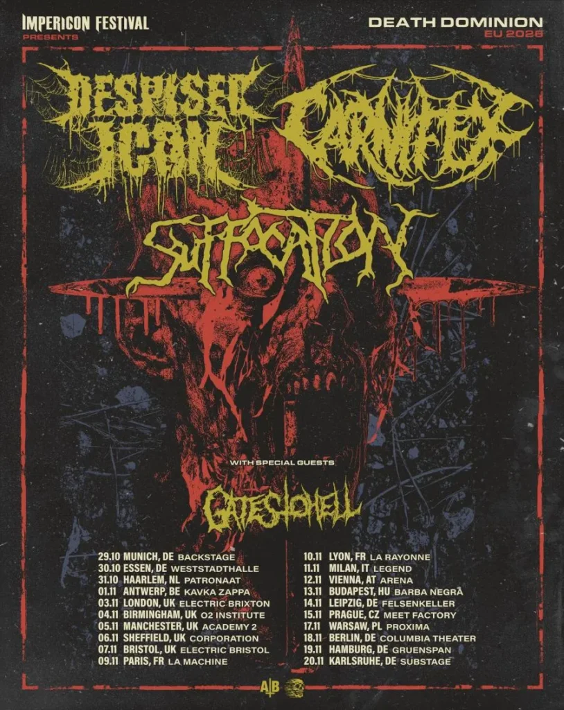 Despised Icon + Carnifex + Suffocation - Tour 2026