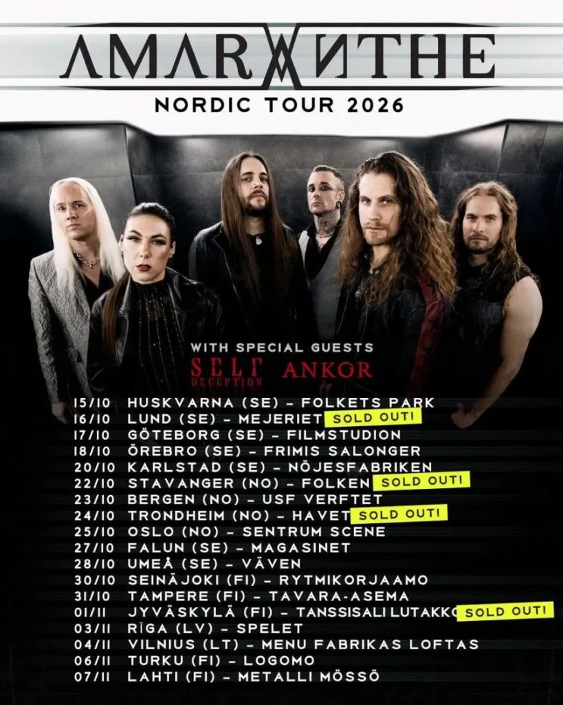 Amaranthe - Nordic Tour 2026