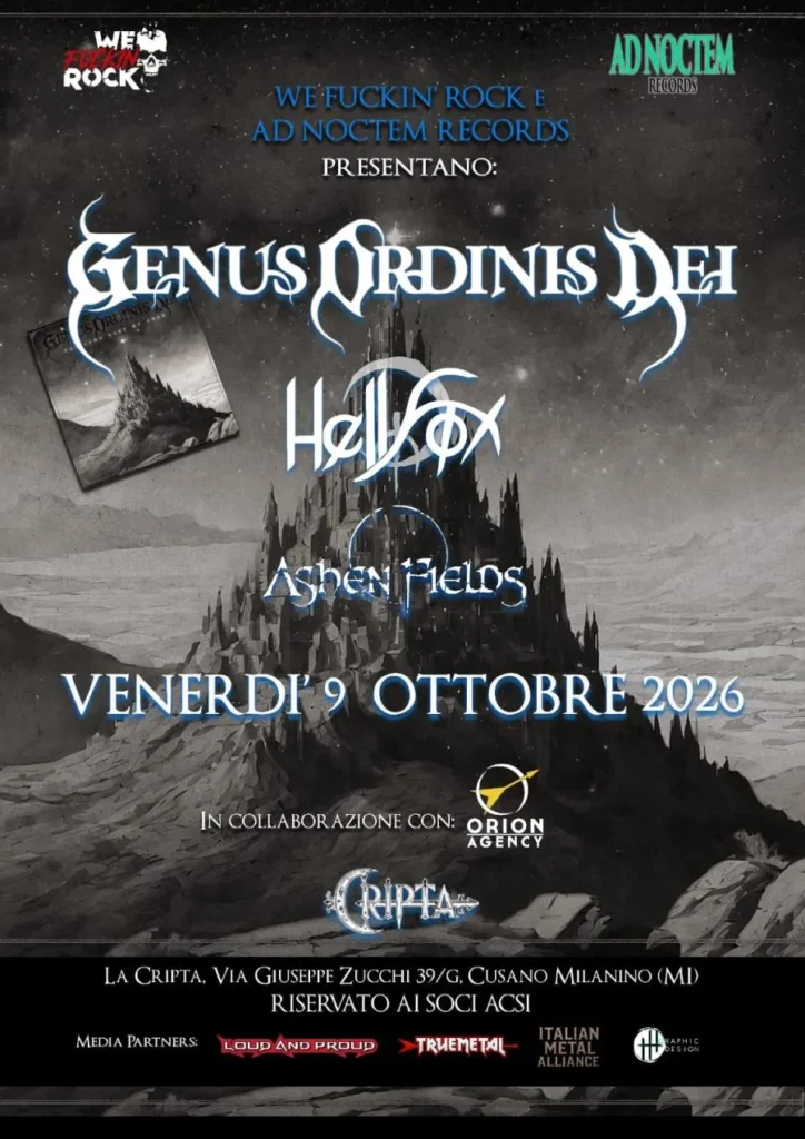 Genus Ordinis Dei - Tour 2026