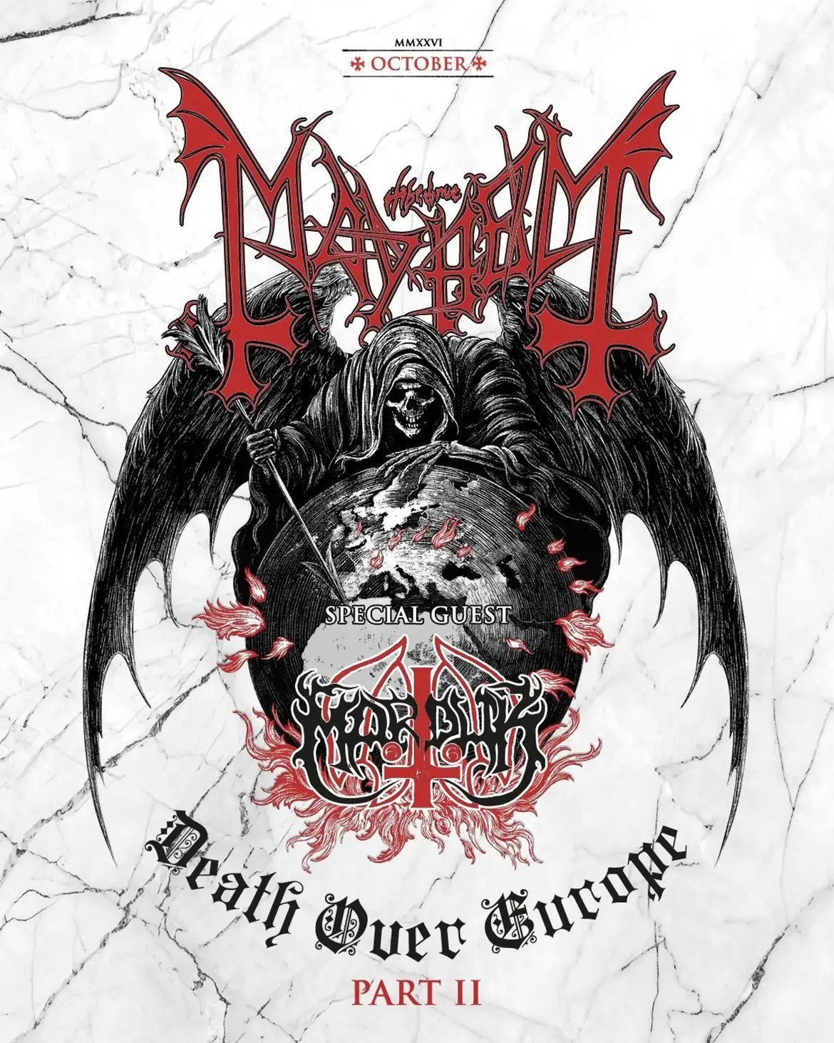 Poster for Mayhem and Marduk in Sofia
